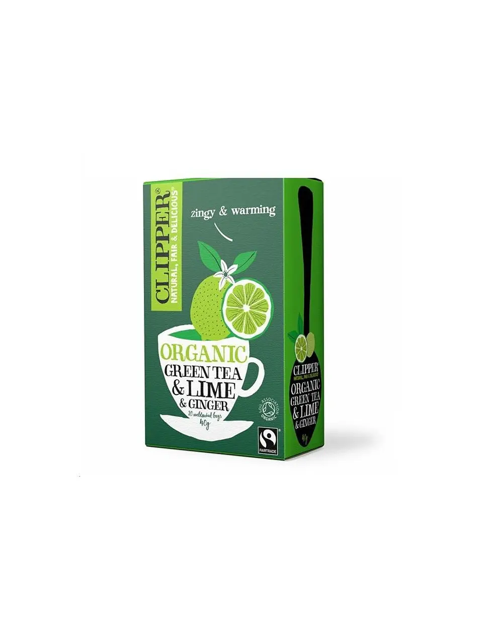Clipper - Te verde con limon y jengibre 20u   1