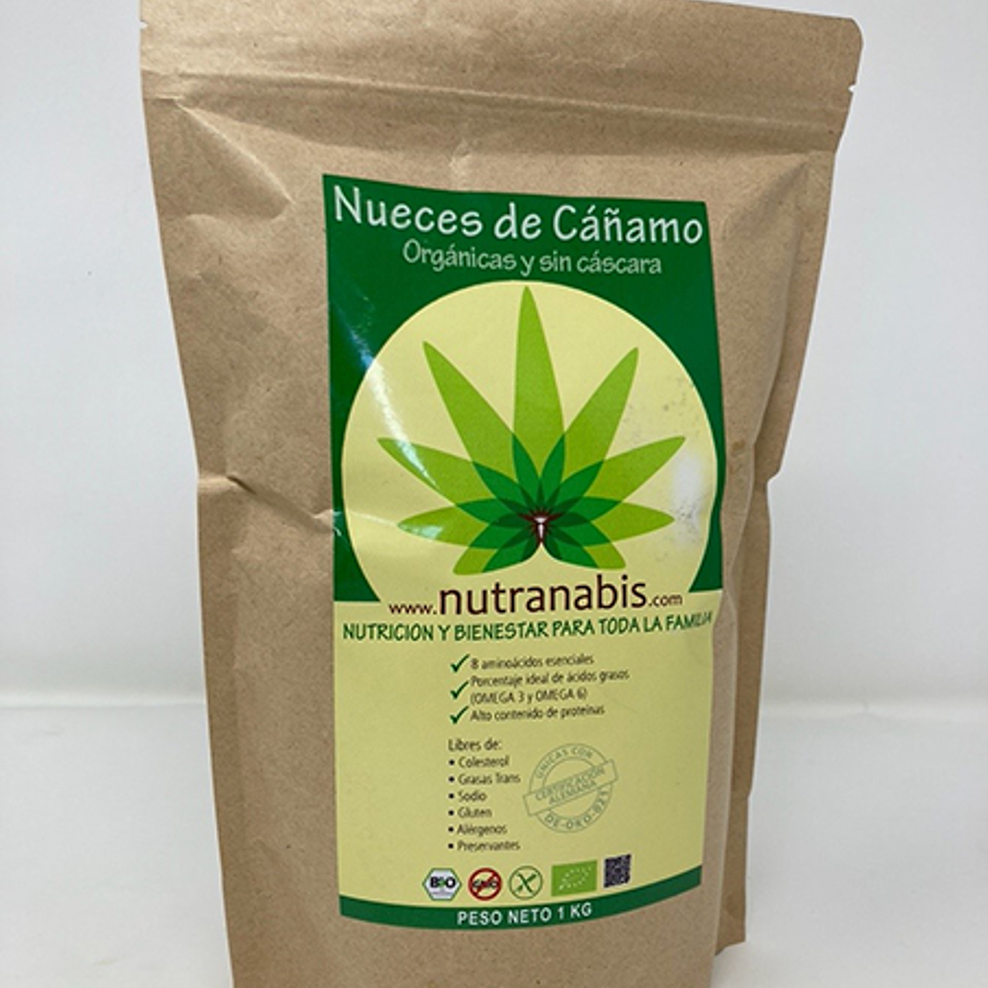Nueces de Cañamo 1 kg Nutranabis  1