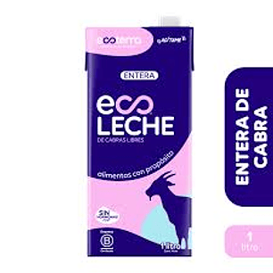 Ecoterra - Leche de cabra libre pastoreo 1L 