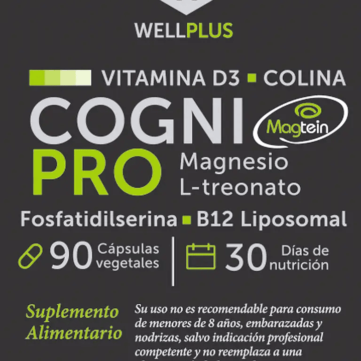 Wellplus - Cogni PRO 90 capsulas 3