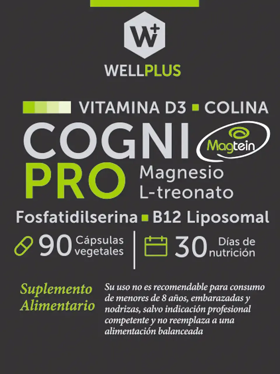 Wellplus - Cogni PRO 90 capsulas 3