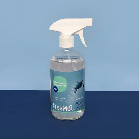 Higienizante superficies 70% alcohol 500ml  Freemet 