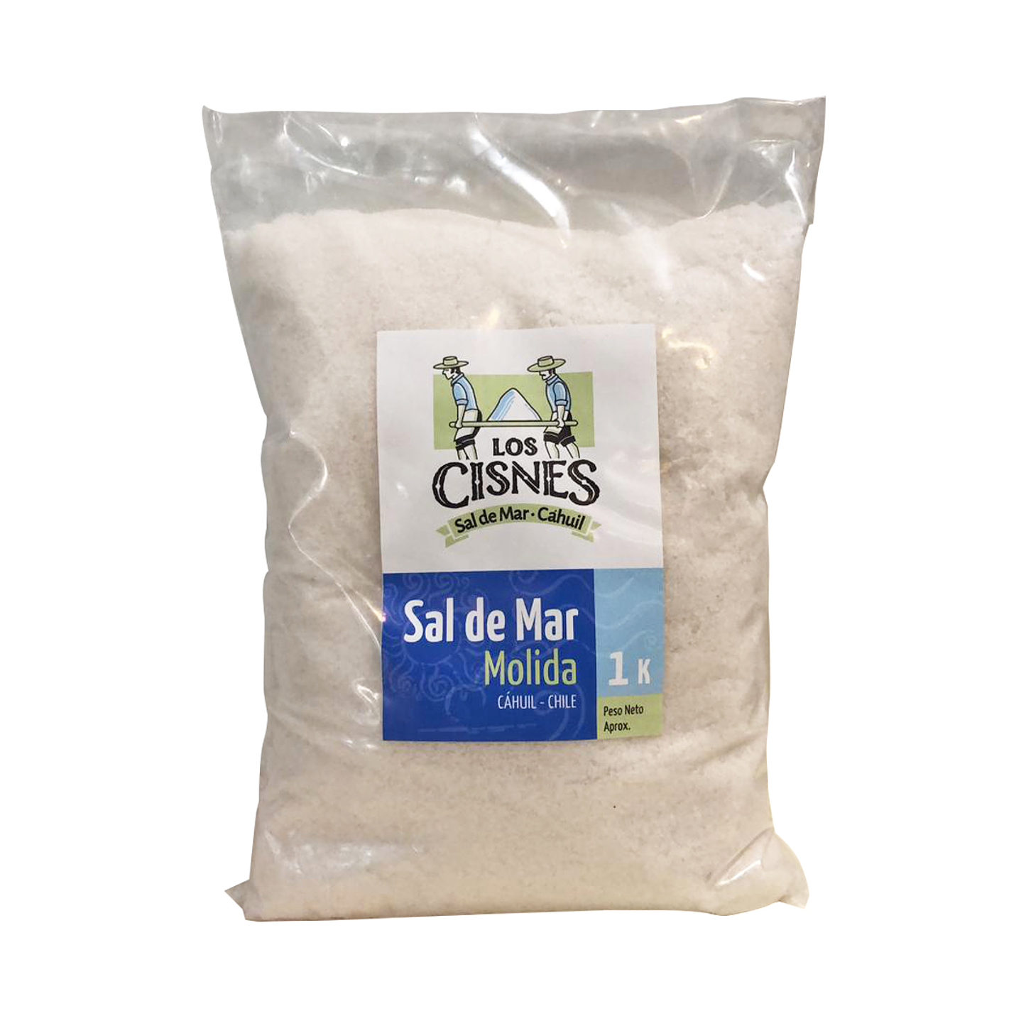 Los Cisnes -  sal de mar Cahuil Molida 1kg   1