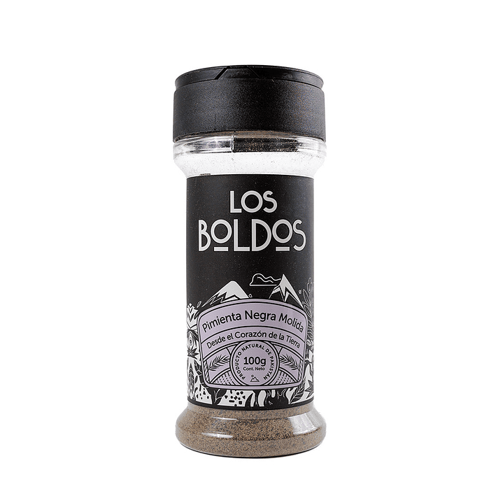 Los Boldos - Frasco Condimento Pimienta Negra 100grs 1