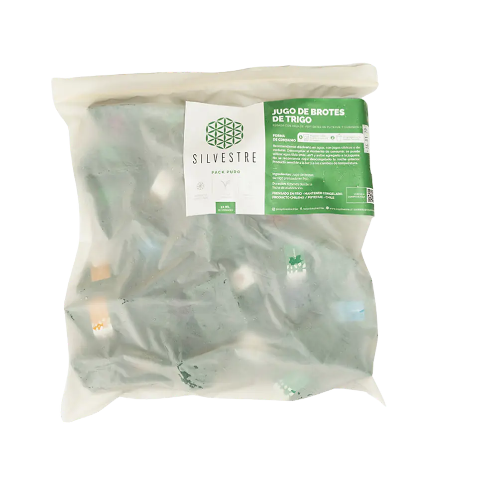 shot clorofila de brotes de trigo 30 unidades 900ml Congelado Soy silvestre  