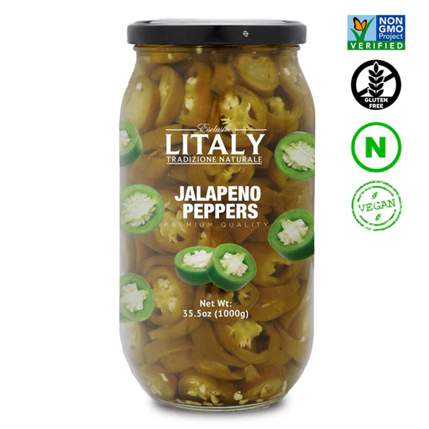 Litaly - Jalapeños en conserva 1000grs 1