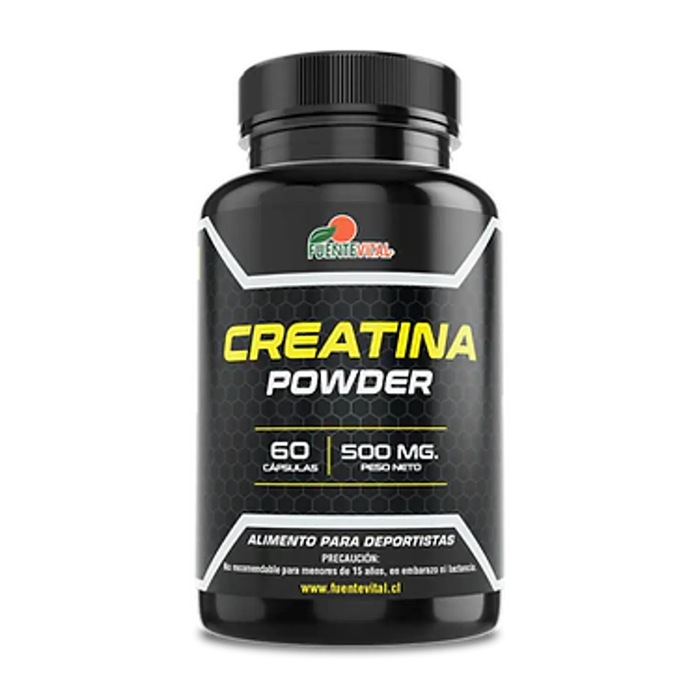 Creatina Monohidratada 500mg 60 Cápsulas Vegetales  - Fuente Vital 1