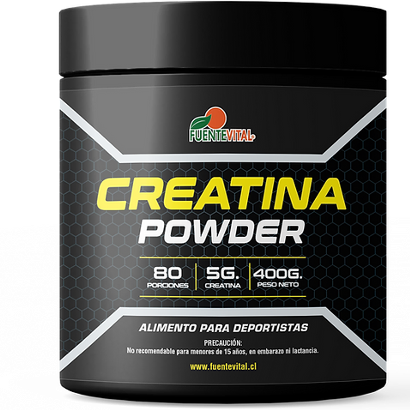 Creatina Monohidratada en polvo 400 gr Fuente vital  1
