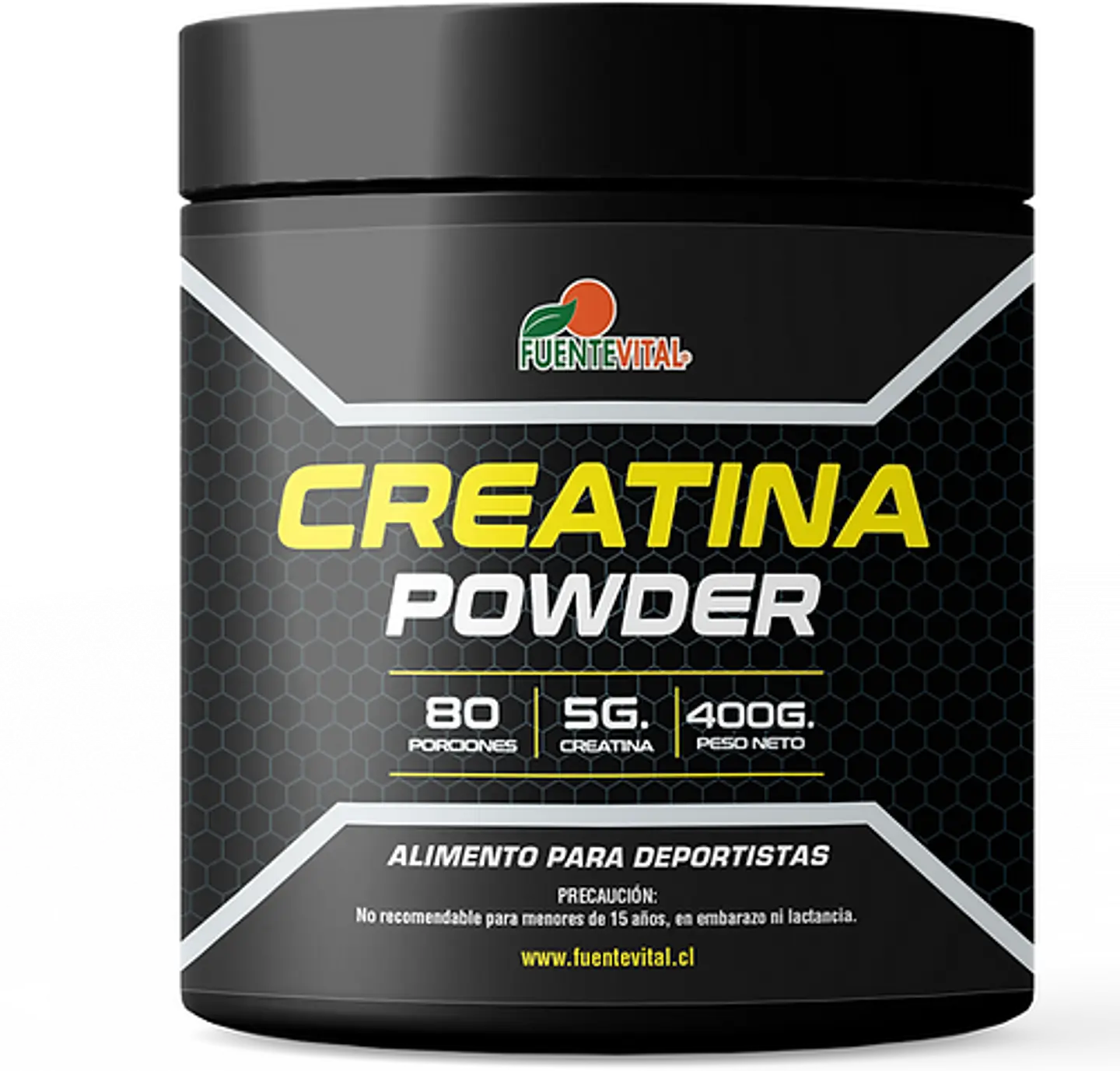 Creatina Monohidratada en polvo 400 gr Fuente vital  1
