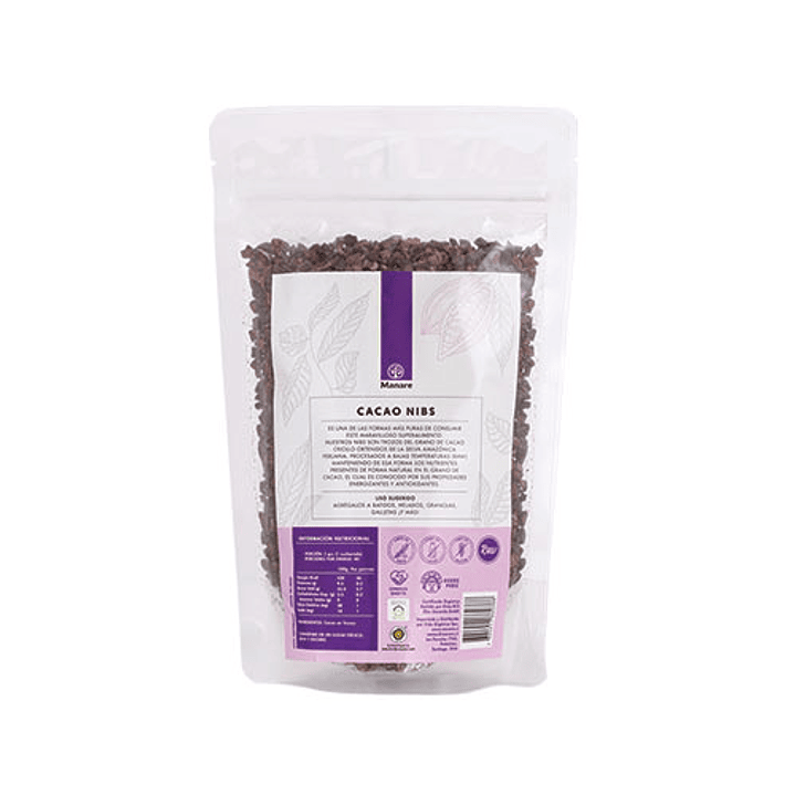 Cacao Nibs Organico 200grs Manare 2