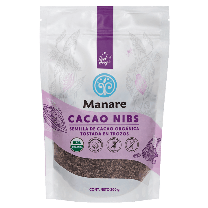 Cacao Nibs Organico 200grs Manare 1