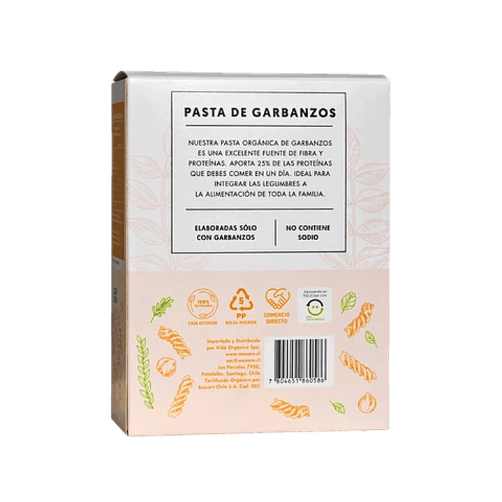 Espirales de Garbanzos 250g Manare 2