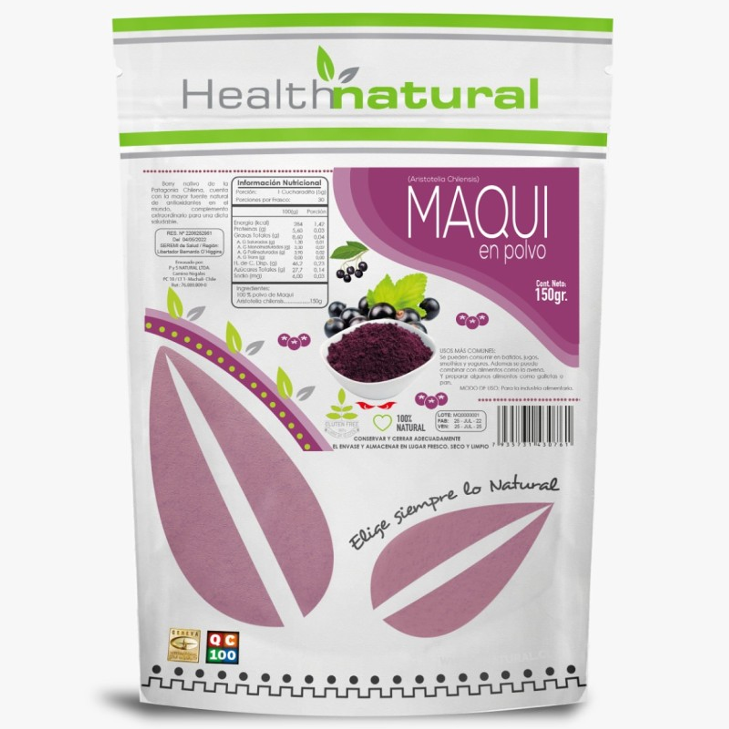  Maqui en Polvo 150grs Health natural  1