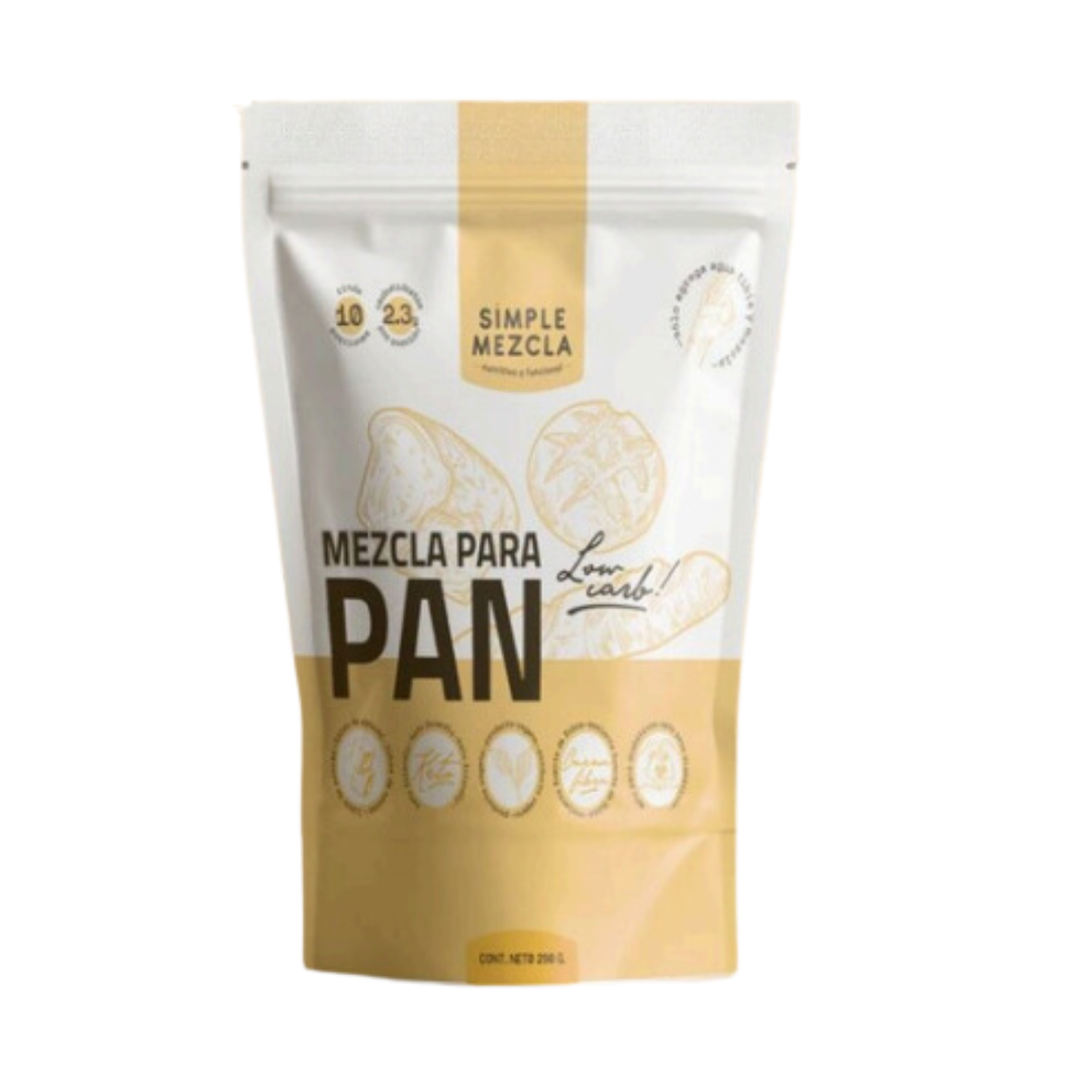 Mezcla para Pan Low carb 290g Simple Mezcla  1