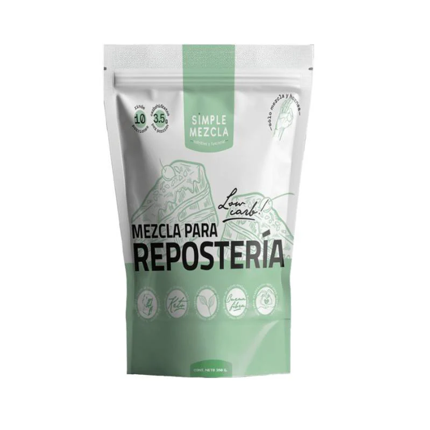 Mezcla para Repostería Low carb 290g Simple Mezcla  1