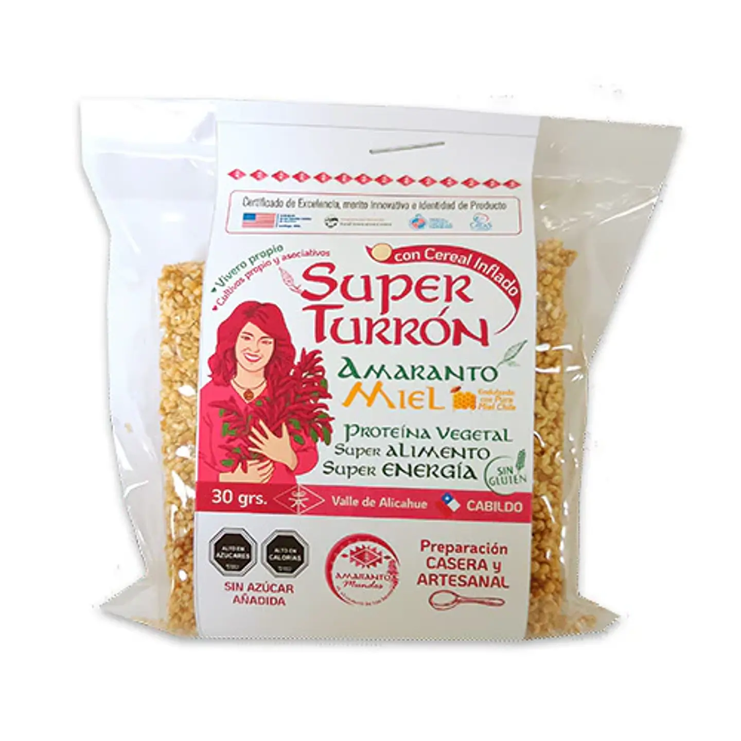 Amaranto Mundos - Super turrón Amaranto 30gr 1