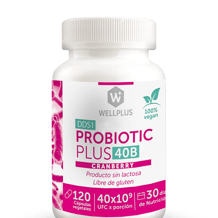 Wellplus - Probiotic plus 40b + Cranberry 120 1