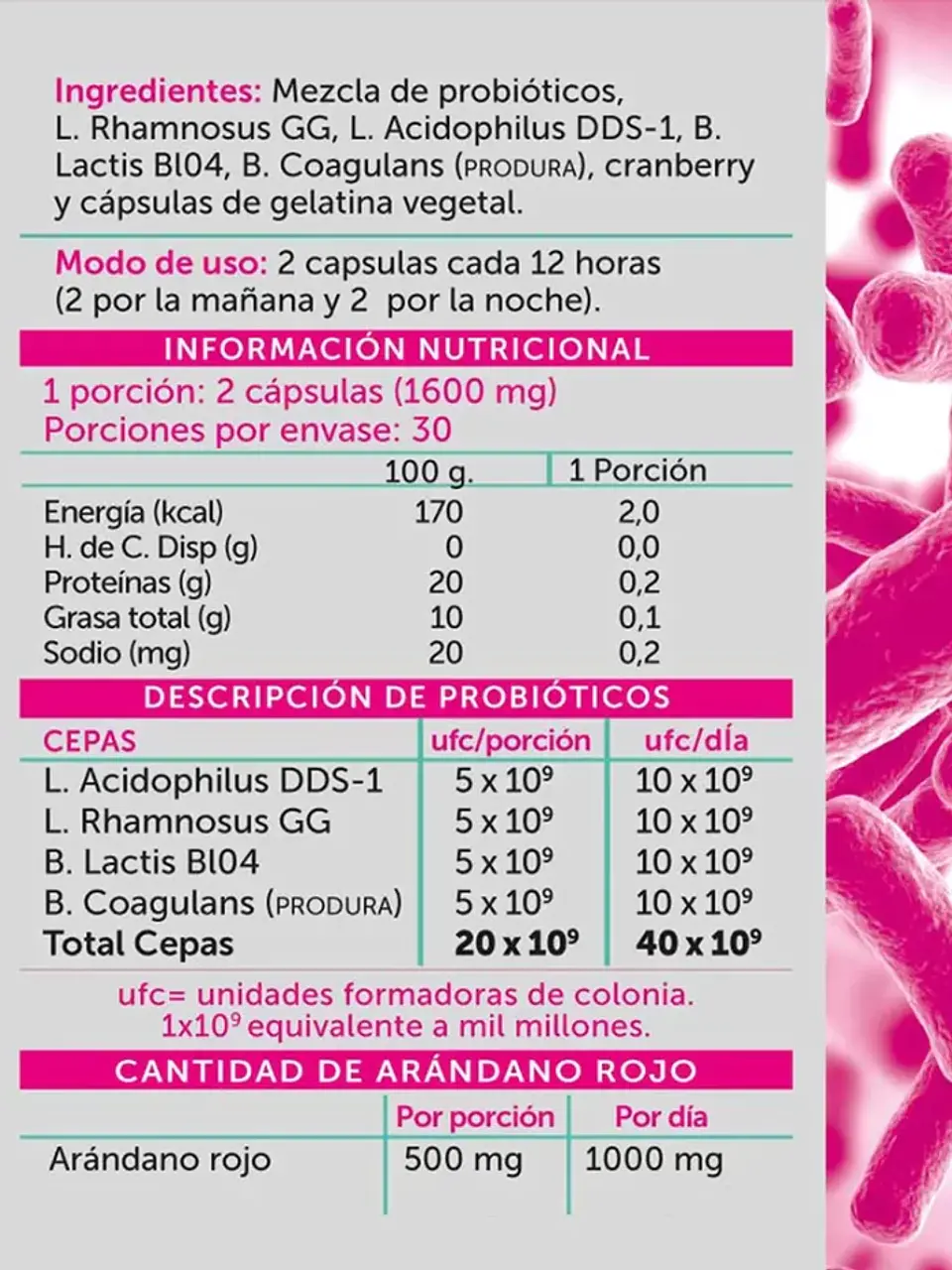 Wellplus - Probiotic plus 40b + Cranberry 120 3