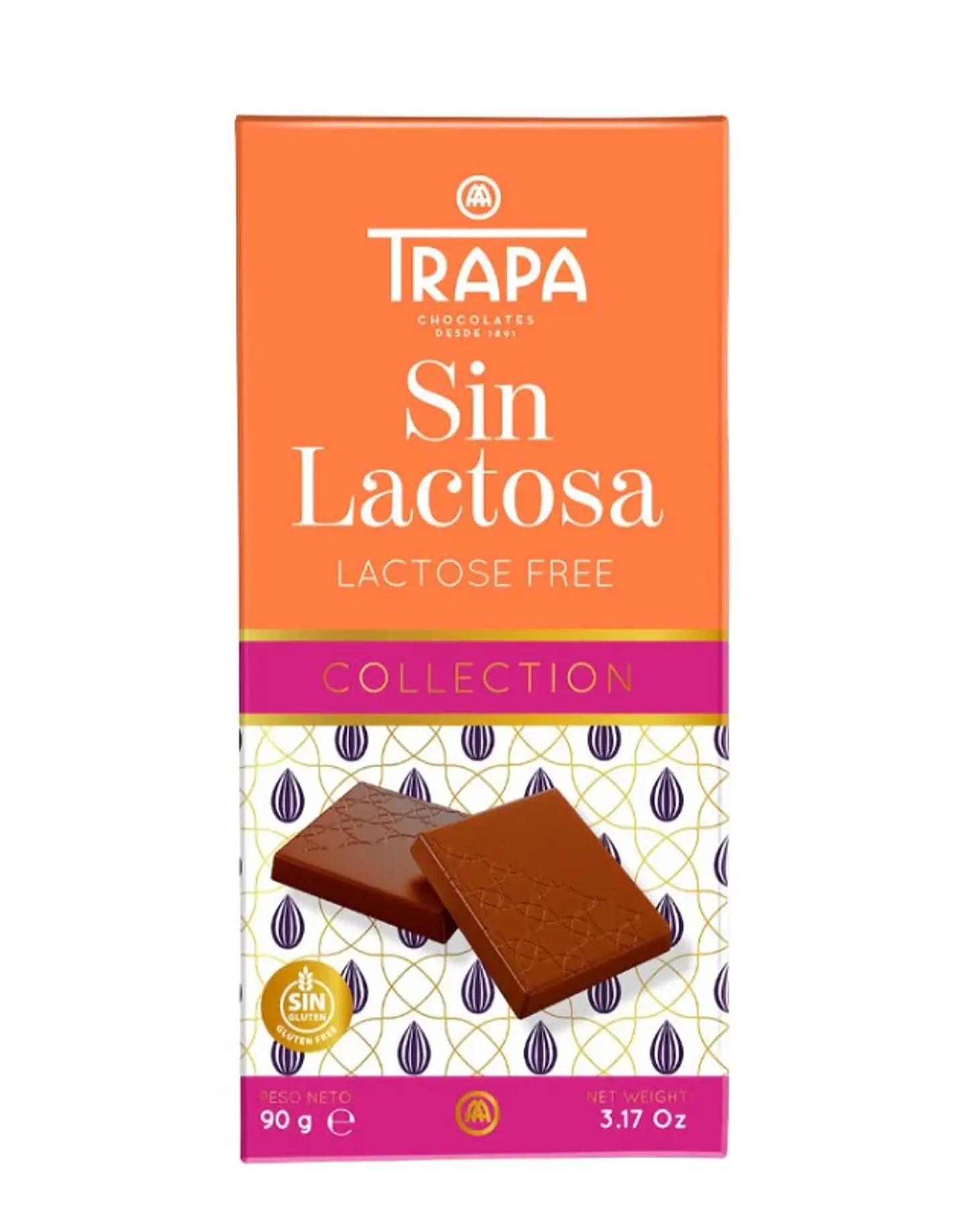 Trapa - Chocolate Sin lactosa 90g 1