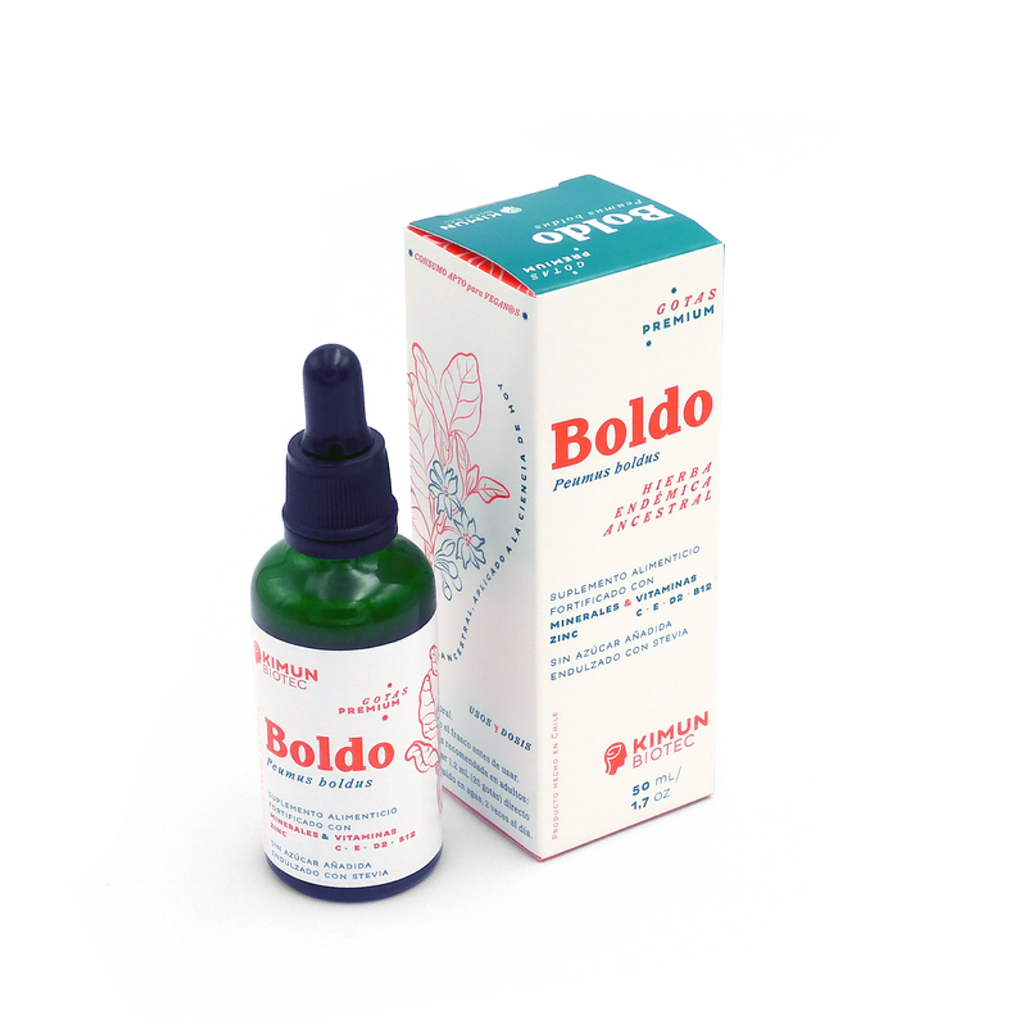 Kimun Biotec - Boldo fortificado gotas 50ml  1