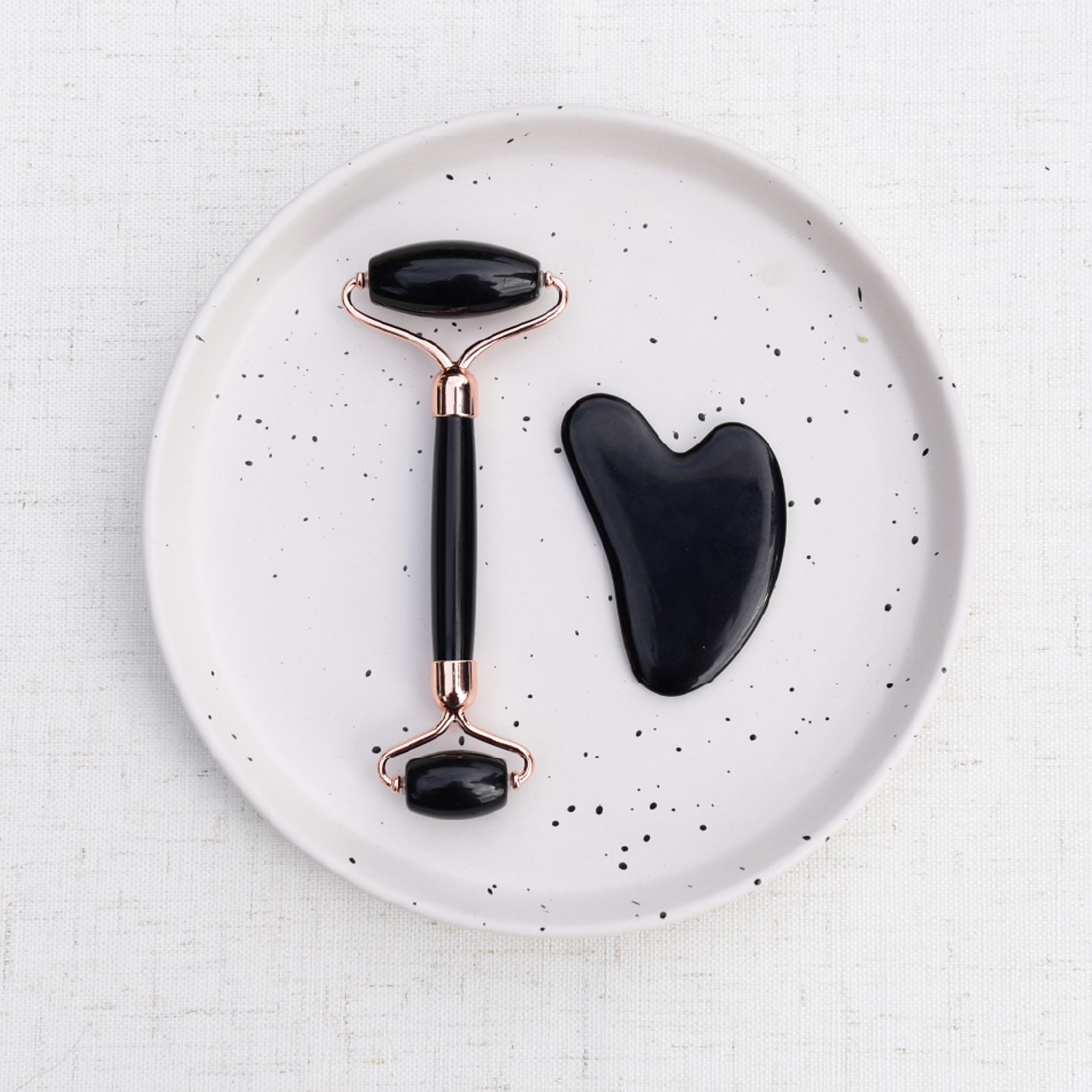 Austral Organics - Set Facial Roller + Guasha Obsidiana  1