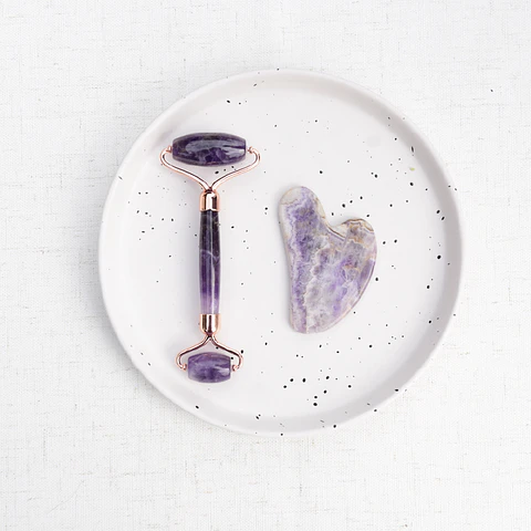 Austral Organics - Set Facial Roller + Guasha Amatista 