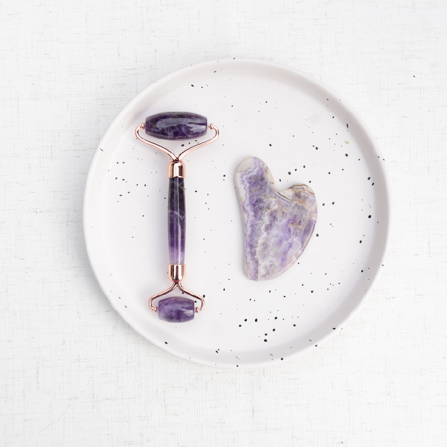 Austral Organics - Set Facial Roller + Guasha Amatista  1