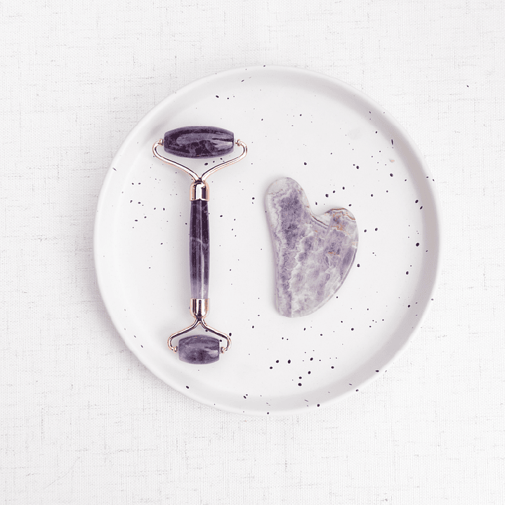 Austral Organics - Set Facial Roller + Guasha Amatista  1