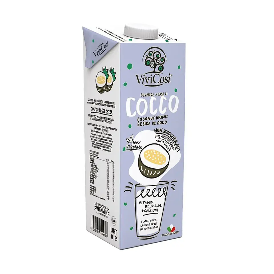 ViviCosi - Bebida vegetal de Coco sin Azucar 1L  1
