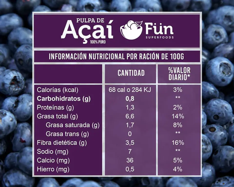 Fun - Pulpa de Acai unidad 100g  