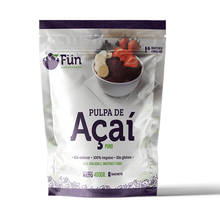 FUN - Pulpa de Acai Puro pack 4x100g  