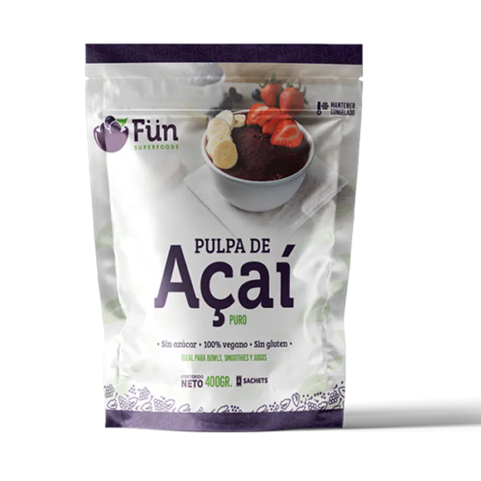 FUN - Pulpa de Acai Puro pack 4x100g  