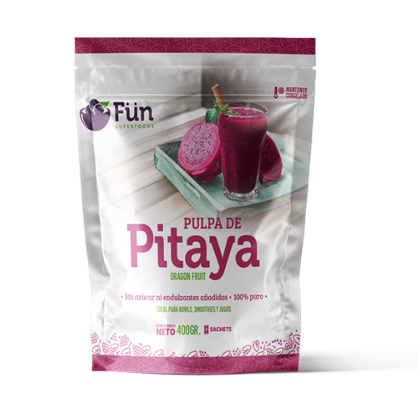 FUN - Pulpa de Pitaya pack 4x100g 