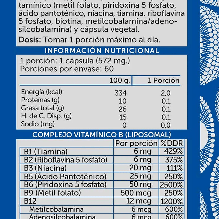 B Complex Plus Liposomal 60 caps Wellplus 2