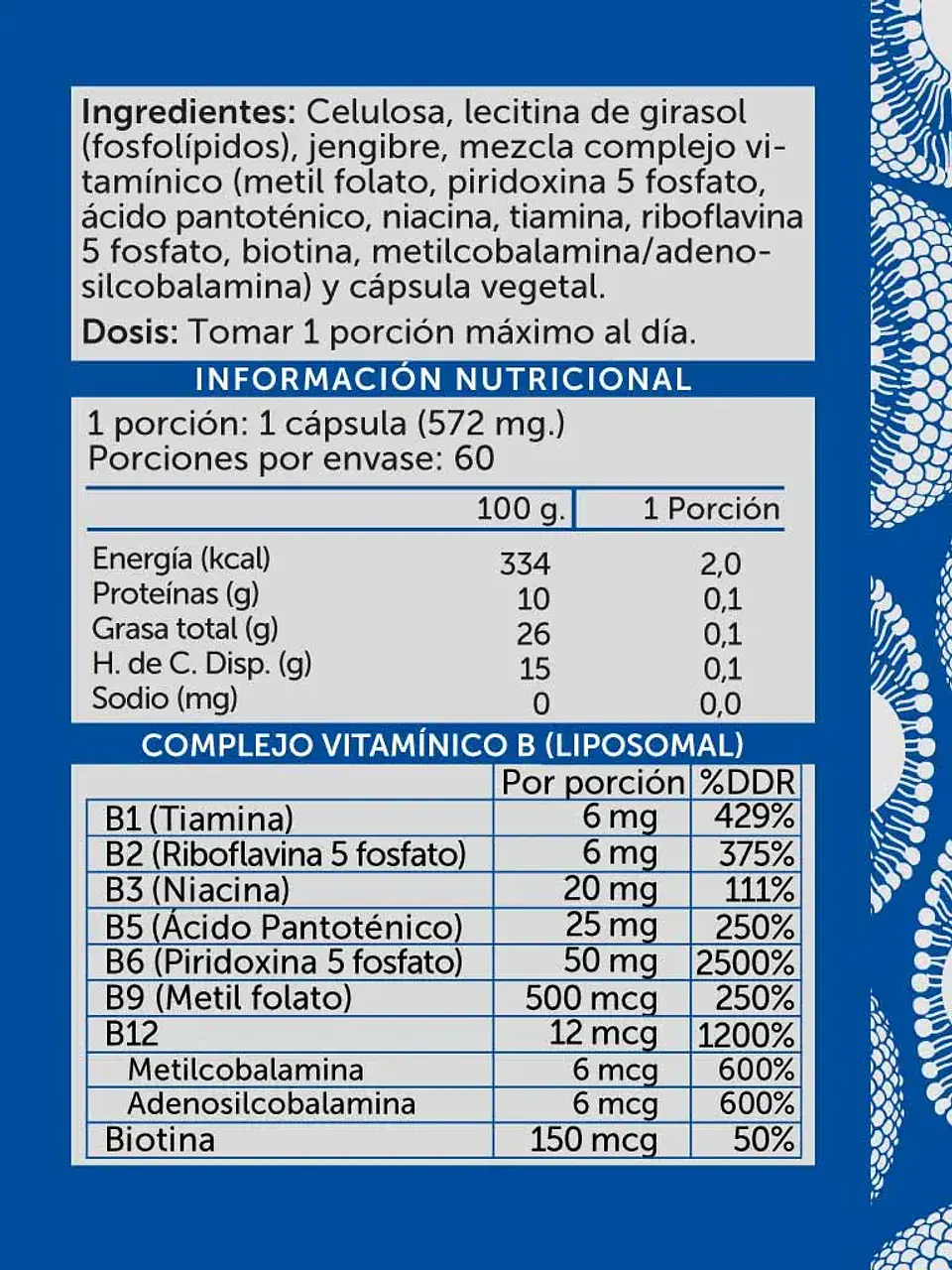 B Complex Plus Liposomal 60 caps Wellplus 2
