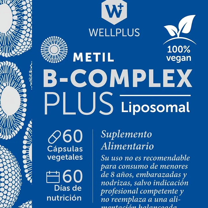 B Complex Plus Liposomal 60 caps Wellplus 3
