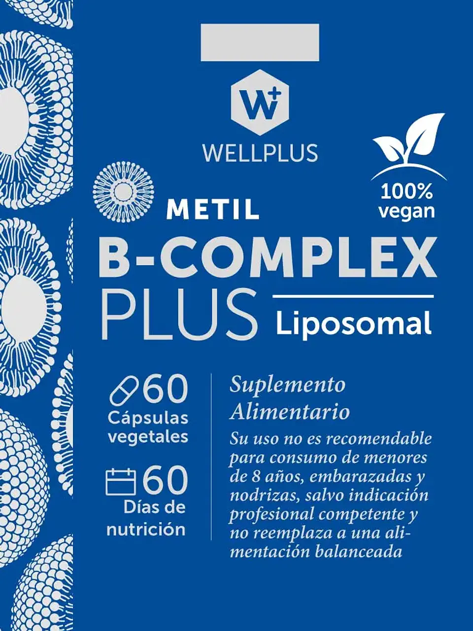 B Complex Plus Liposomal 60 caps Wellplus 3