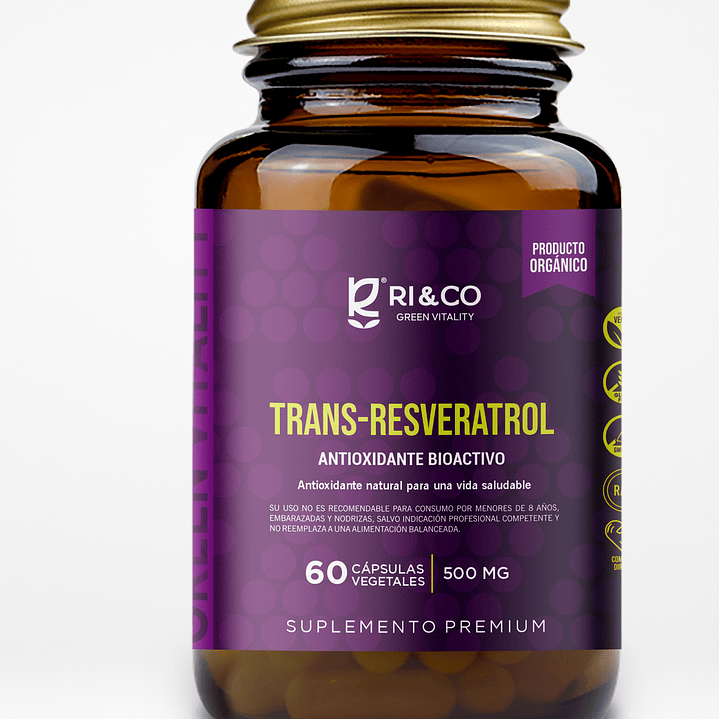 RI and CO - Trans-Resveratrol 60 capsulas  1