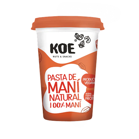 KOE - Pasta de mani natural 500grs 