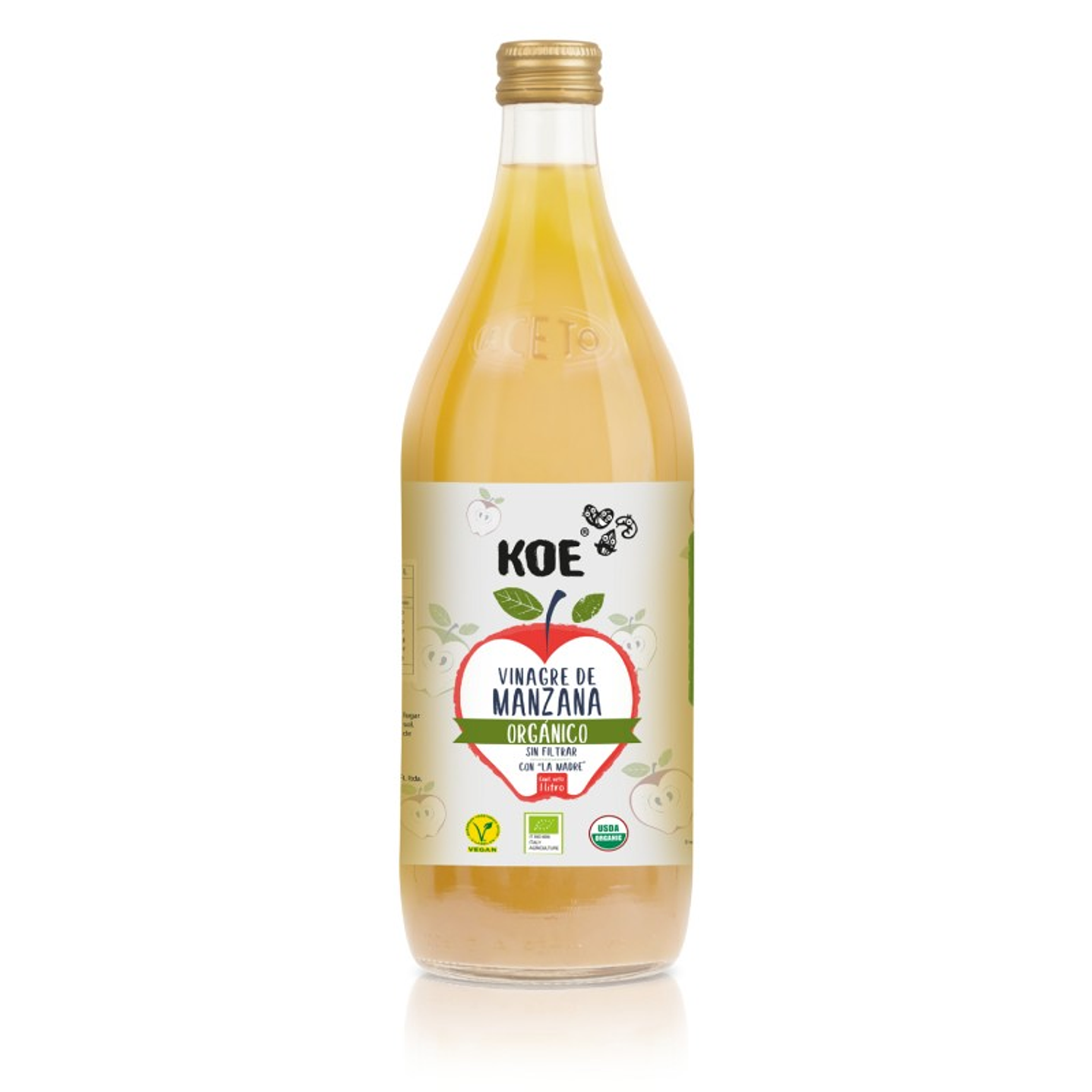 Koe - Vinagre de manzana Organico 1litro  1