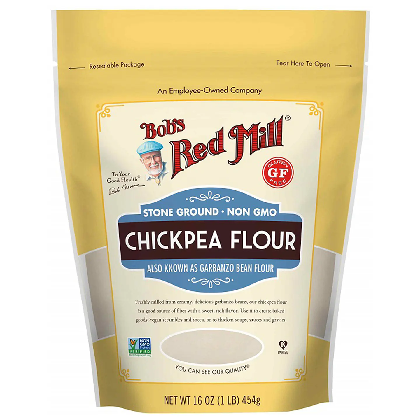 Bobs Red Mill - Harina de garbanzos 454g  1