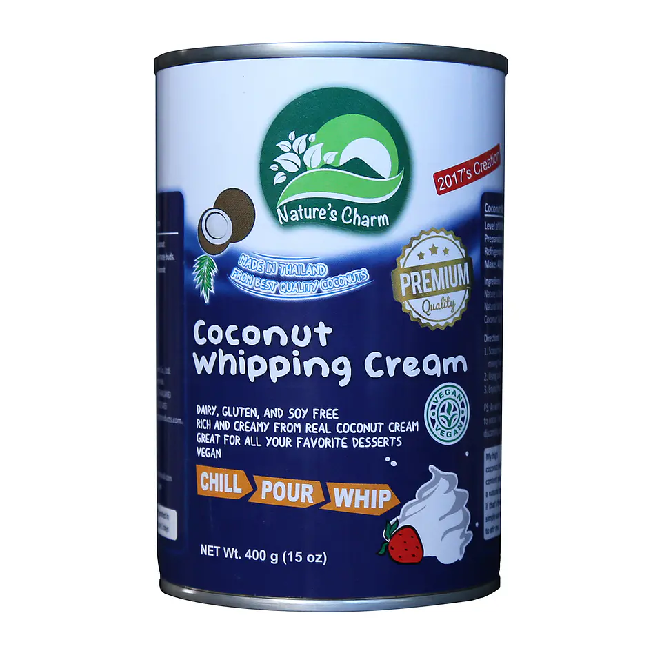 Natures  Charm - Crema para batir de coco 400ml  1