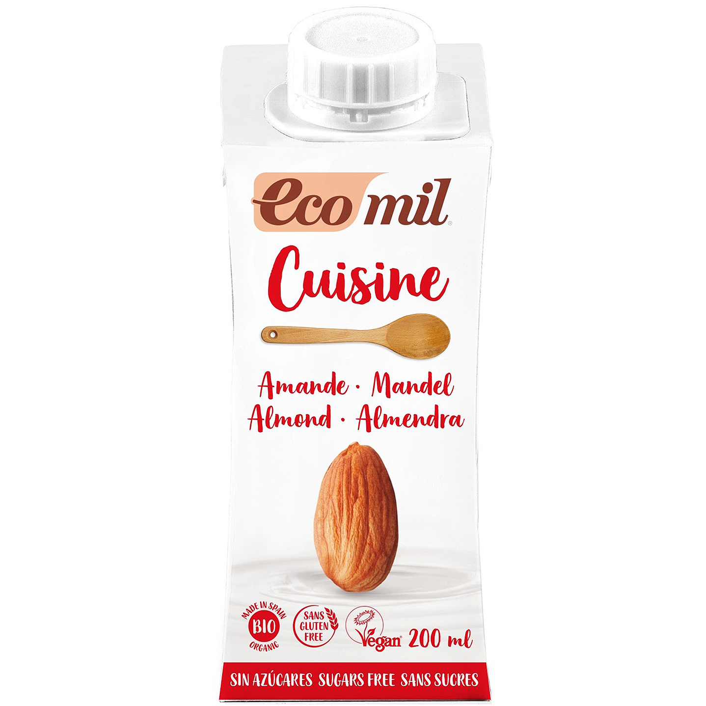 Ecomil - Crema de almendra orgánica 200ml  1