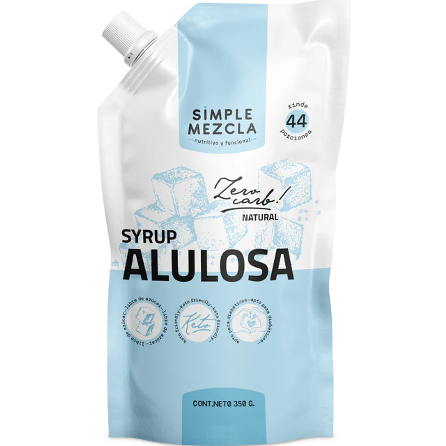 Simple Mezcla - Syrup Alulosa keto 350g  1