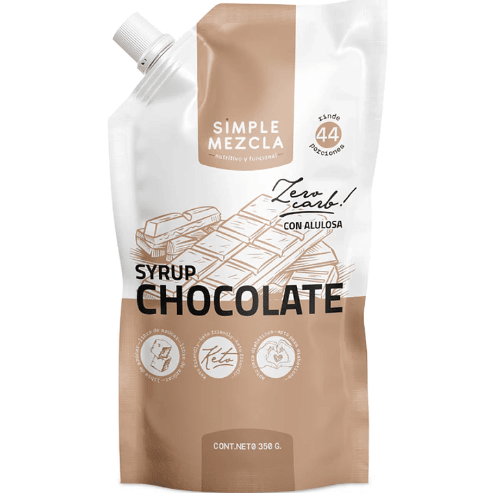 Simple Mezcla - Syrup Chocolate keto 350g  1