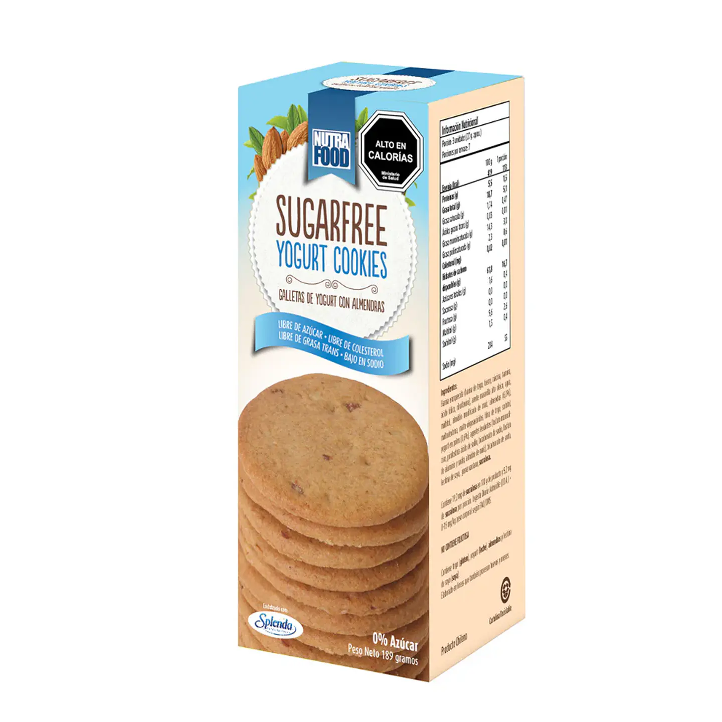 NutraFood - Galletas de Yogurt con Almendras 180g  1