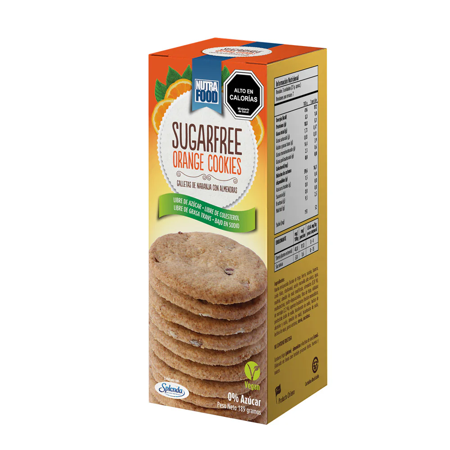 NutraFood - Galletas de naranja con almendras 180g  1