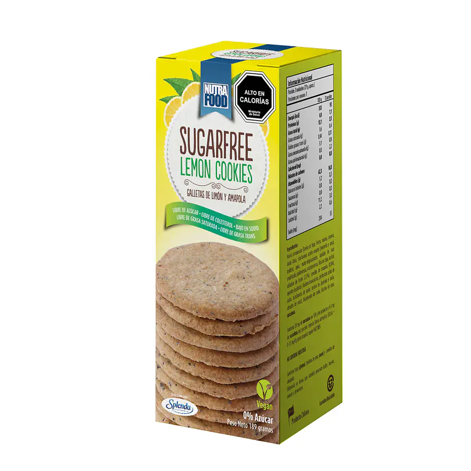 NutraFood - Galletas de Limon y Amapola 180g  1