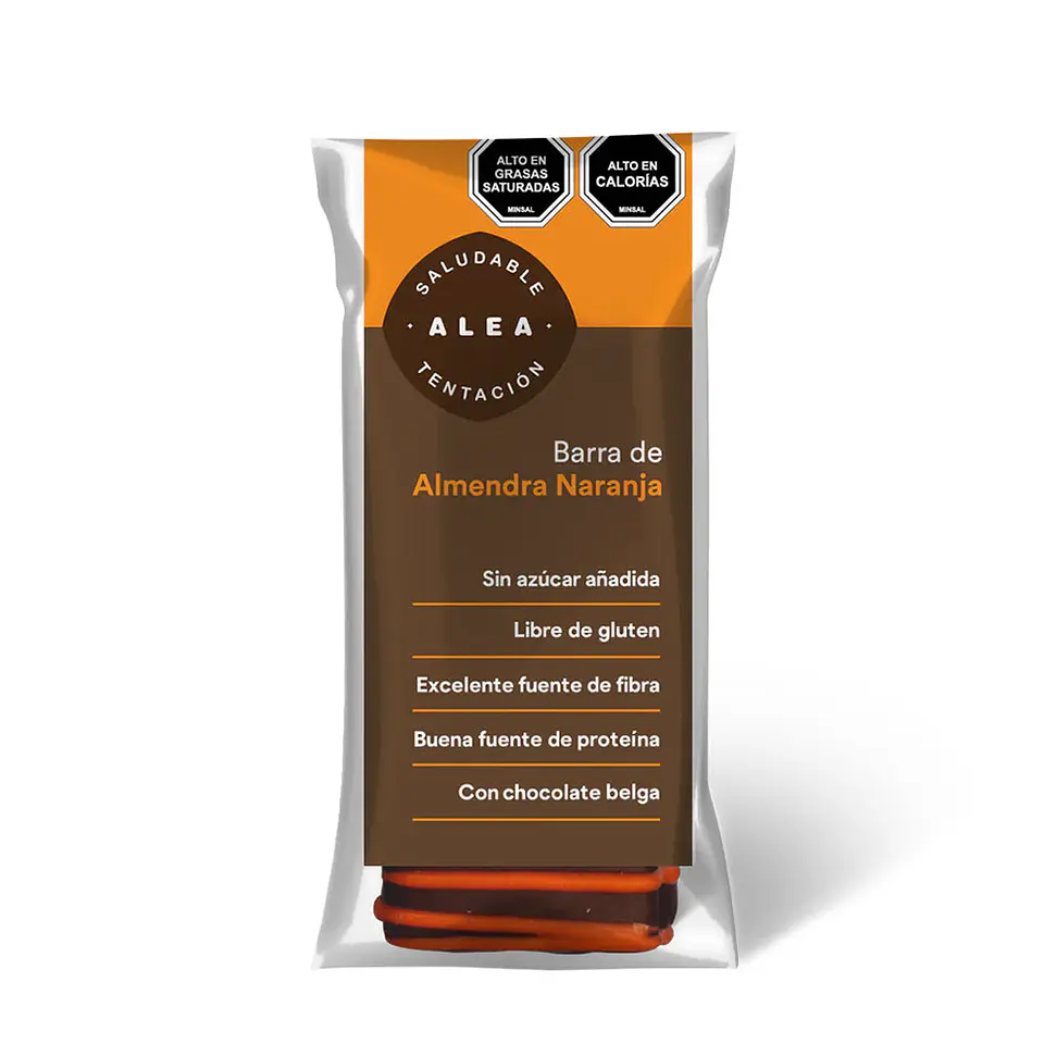 Alea - Barra de Almendra naranja 60g  1