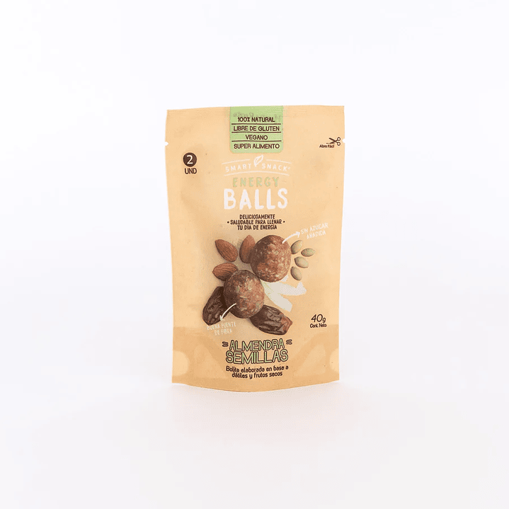 Smart Snack - Energy Balls Almendra Semillas 40g  1